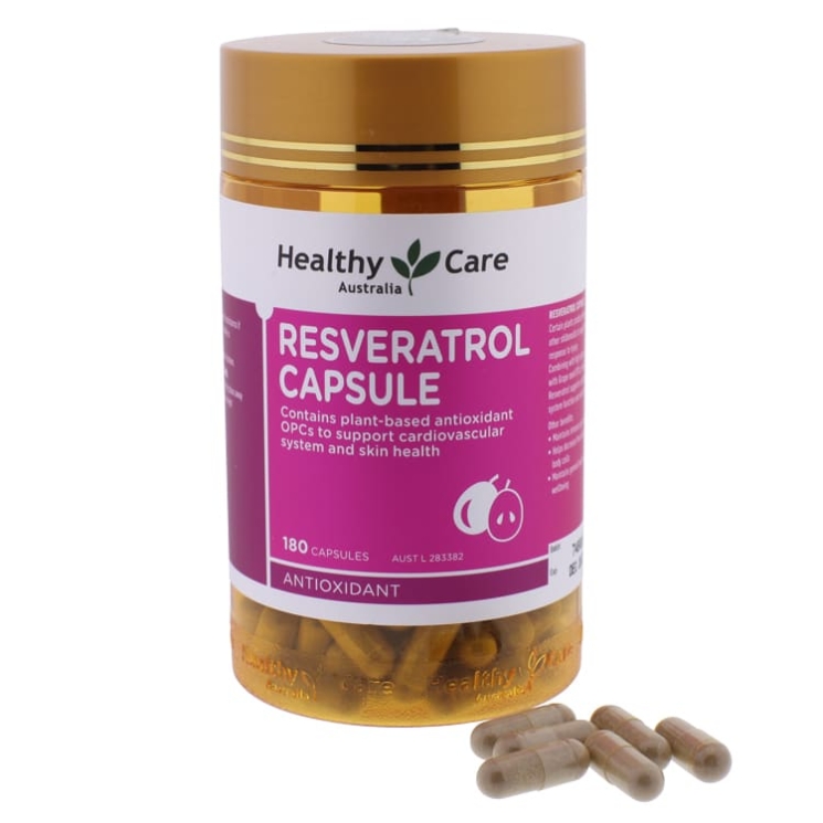 Ресвератрол Resveratrol (Антиоксидант для сердечно-сосудистой системы Healthy Care)